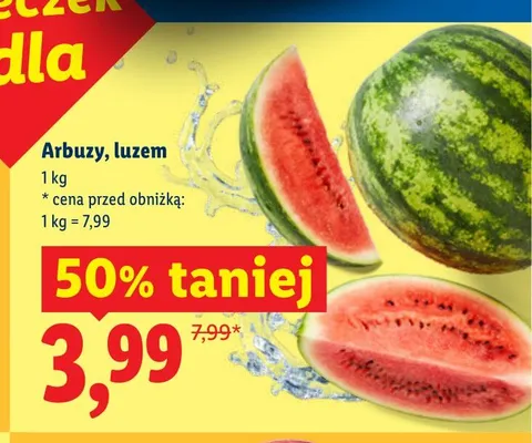 Arbuzy luzem promocja w Lidl