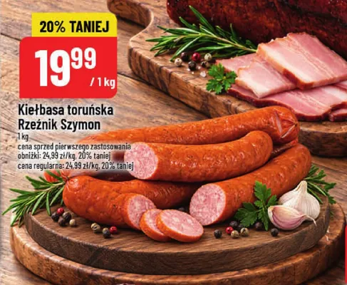 Kiełbasa toruńska Rzeźnik Szymon promocja w POLOmarket