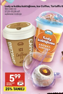 Lody w kubku Ice Coffee promocja w Delikatesy Centrum