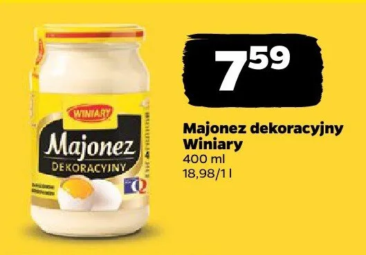 Majonez dekoracyjny 400 ml promocja w Netto