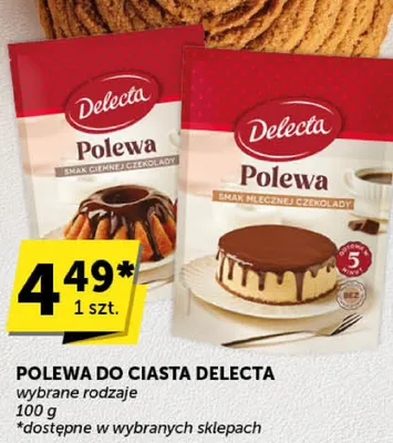 Polewa do ciasta Delecta promocja w Groszek