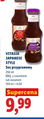 Sos przyprawowy z sezamem Vitasia Japanese Style promocja w Lidl