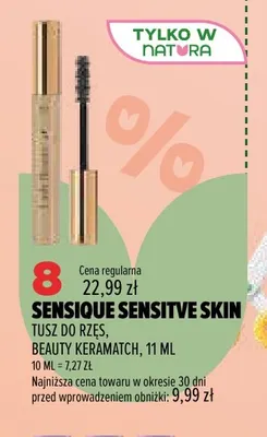 Tusz do rzęs Beauty Keramatch Sensique Sensitive Skin promocja w Drogerie Natura
