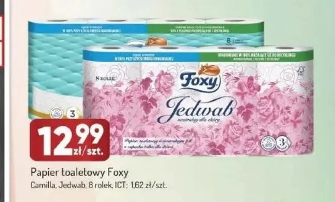 Papier toaletowy Foxy Jedwab 8-pak promocja w Avita