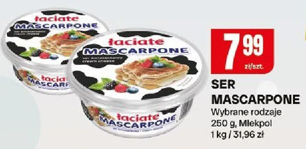 Ser Mascarpone promocja w Chorten