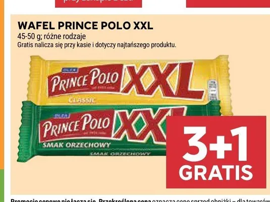 Wafel Prince Polo XXL Classic promocja w Stokrotka
