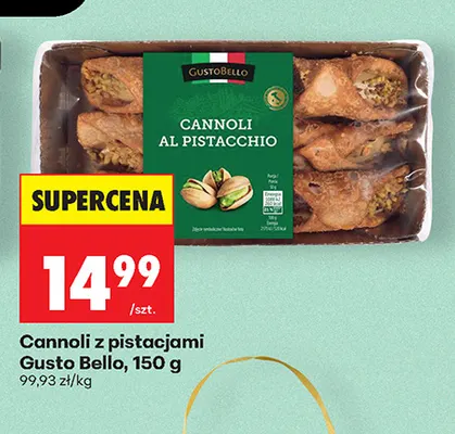 Cannoli z pistacjami Gusto Bello promocja w Biedronka
