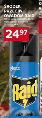Środek przeciw owadom Raid spray niebieski promocja w Stokrotka