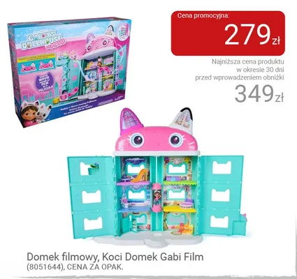 Domek filmowy Koci Domek Gabi Film promocja w Smyk