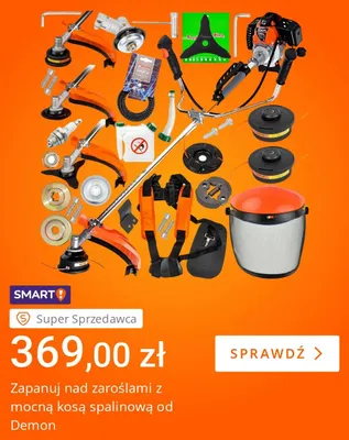 Kosa spalinowa Demon promocja w Allegro