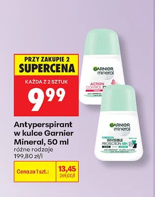 Antyperspirant w kulce Garnier Mineral Invisible Protection promocja w Biedronka