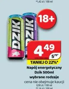 Napój energetyczny Dzik promocja w Delfin