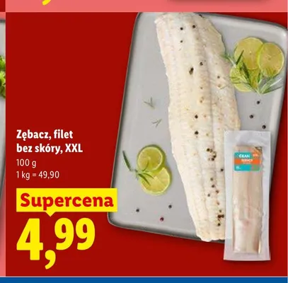 Zębacz filet bez skóry XXL Ocean Sea promocja w Lidl