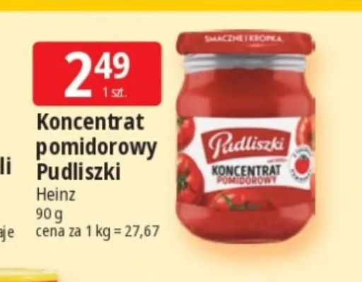 Koncentrat pomidorowy Pudliszki promocja w Leclerc