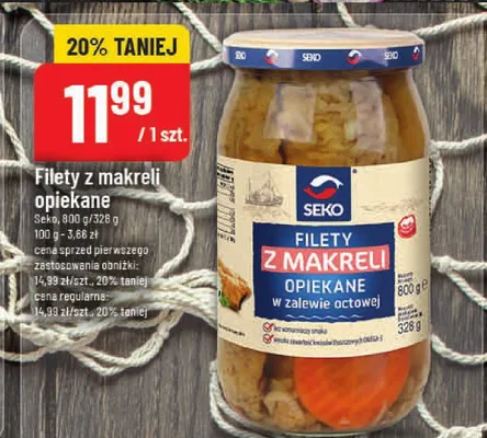 Filety z makreli opiekane w zalewie octowej promocja w POLOmarket
