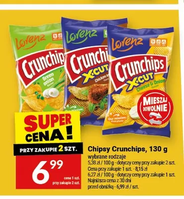 Chipsy Crunchips Green Onion promocja w Twój Market
