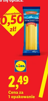Makaron spaghetti z pszenicy durum promocja w Lidl