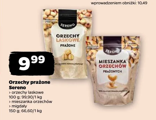 Orzechy prażone Sereno migdały promocja w Netto
