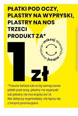 Płatki pod oczy, plastry na wypryski, plastry na nos promocja w Drogerie Natura