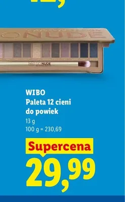 Paleta 12 cieni do powiek Wibo Go Nude promocja w Lidl