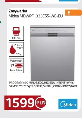 Zmywarka Midea MDWPF1333CSS-WE-EU promocja w kakto.pl