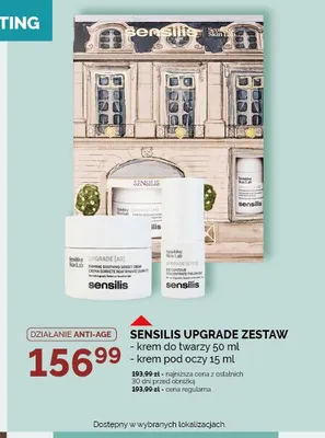 Zestaw krem do twarzy + krem pod oczy Sensilis Upgrade promocja w Ziko Dermo