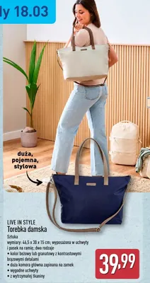 Torebka damska promocja w Aldi