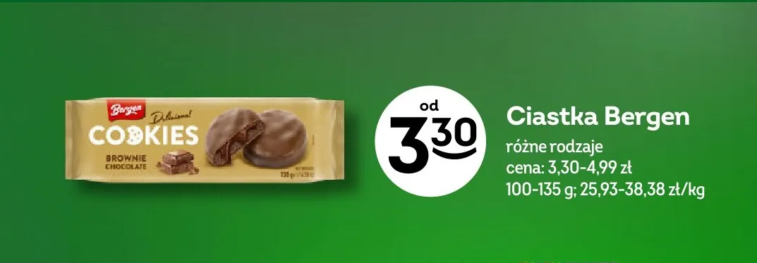 Ciastka Bergen promocja w Żabka