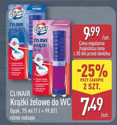 Krążki żelowe do WC promocja w Aldi