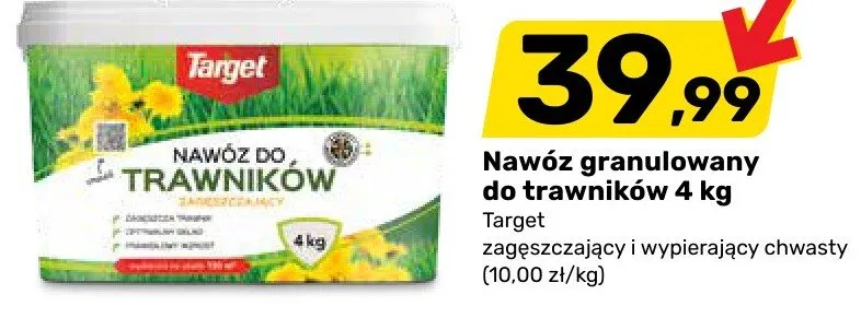 Nawóz granulowany do trawników 4 kg promocja w Bricomarche