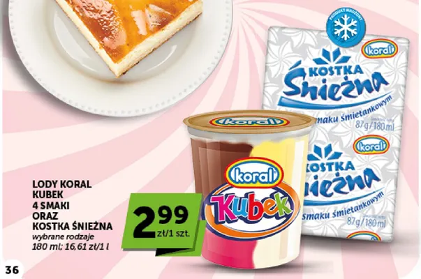 Lody Kubek 4 smaki promocja w Groszek