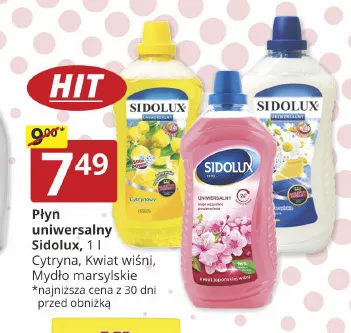 Płyn uniwersalny Sidolux Cytryna promocja w Prymus AGD