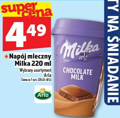 Napój mleczny Milka 220ml promocja w TOPAZ