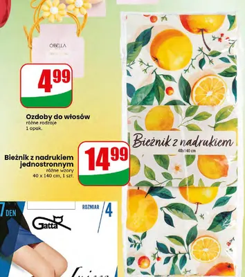 Bieżnik z nadrukiem jednostronnym promocja w Dino