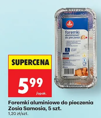 Foremki aluminiowe do pieczenia promocja w Biedronka