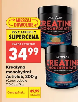 Kreatyna monohydrat Activlab 300g promocja w Biedronka