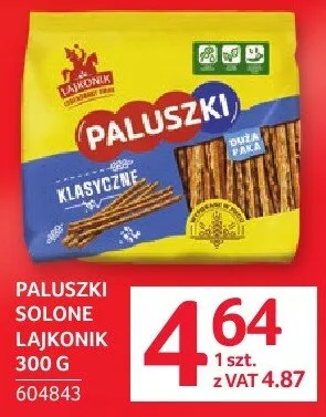 Paluszki solone lajkonik 300 g promocja w Selgros