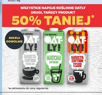 Napój owsiany Barista Edition Oatly promocja w Netto