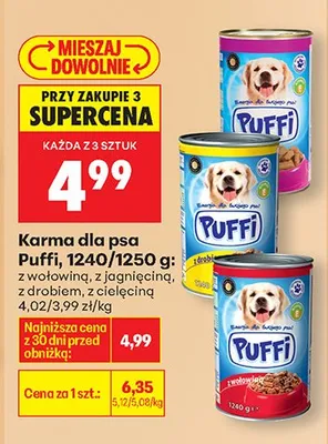 Karma dla psa z cielęciną promocja w Biedronka