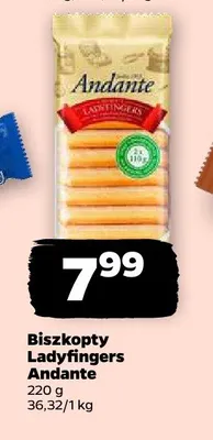 Biszkopty ladyfingers promocja w Netto