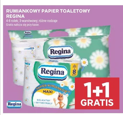 Rumiankowy papier toaletowy Regina promocja w Stokrotka