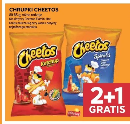 Chrupki Cheetos Ketchup promocja w Stokrotka