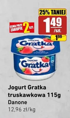 Jogurt Gratka truskawkowa promocja w API Market