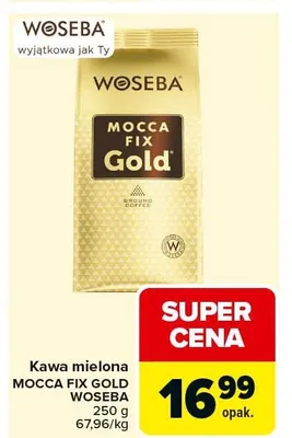 Kawa mielona Mocca Fix Gold promocja w Carrefour Market
