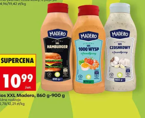 Sos XXL Madero hamburger promocja w Biedronka