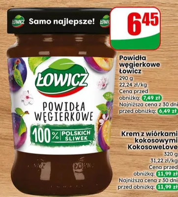 Krem z wiórkami kokosowymi KokosoweLove promocja w Dino
