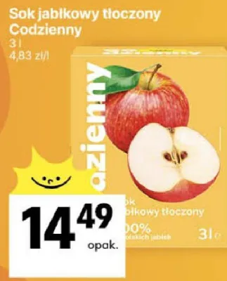 Sok jabłkowy tłoczony promocja w Delikatesy Centrum