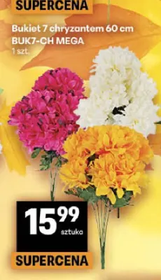 Bukiet 7 chryzantem 60 cm BUK7-CH Mega promocja w Delikatesy Centrum