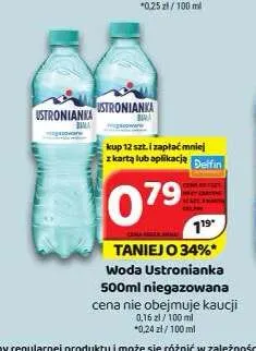 Woda niegazowana Ustronianka promocja w Delfin