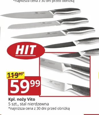 Komplet noży Vito promocja w Prymus AGD